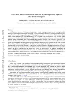 Elastic Full-Waveform Inversion : How the physics of problem improves
  data-driven techniques?