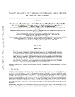 Robust quantum dots charge autotuning using neural networks uncertainty