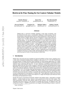 Retrieval & Fine-Tuning for In-Context Tabular Models