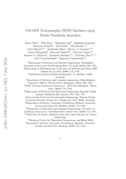 ON-OFF Neuromorphic ISING Machines using Fowler-Nordheim Annealers