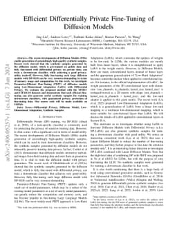 Efficient Differentially Private Fine-Tuning of Diffusion Models
