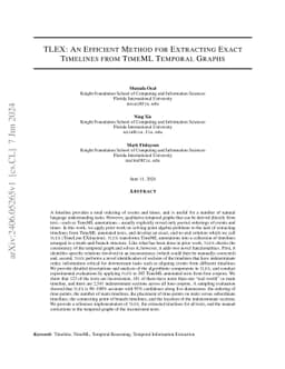 TLEX: An Efficient Method for Extracting Exact Timelines from TimeML
  Temporal Graphs