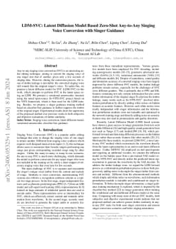 LDM-SVC: Latent Diffusion Model Based Zero-Shot Any-to-Any Singing Voice
  Conversion with Singer Guidance