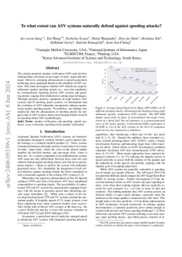 To what extent can ASV systems naturally defend against spoofing
  attacks?