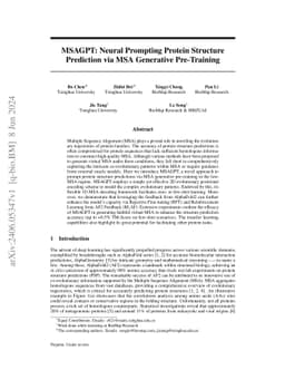 MSAGPT: Neural Prompting Protein Structure Prediction via MSA Generative
  Pre-Training