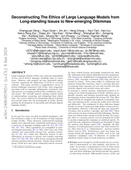 Deconstructing The Ethics of Large Language Models from Long-standing
  Issues to New-emerging Dilemmas