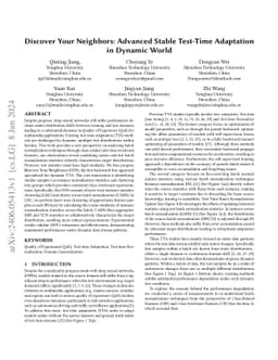 Discover Your Neighbors: Advanced Stable Test-Time Adaptation in Dynamic
  World