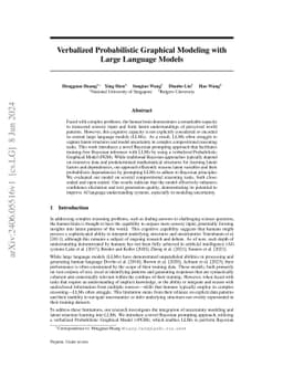 Verbalized Probabilistic Graphical Modeling