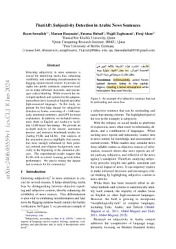 ThatiAR: Subjectivity Detection in Arabic News Sentences