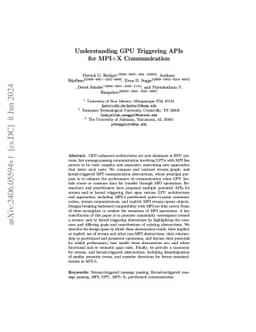 Understanding GPU Triggering APIs for MPI+X Communication