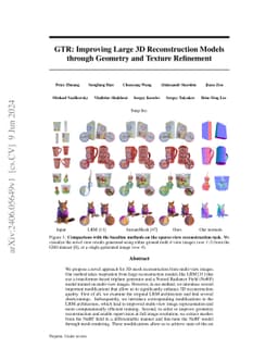 GTR: Improving Large 3D Reconstruction Models through Geometry and
  Texture Refinement