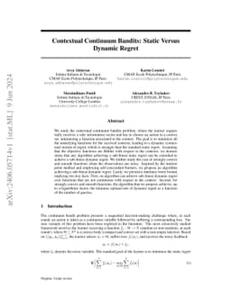 A conversion theorem and minimax optimality for continuum contextual bandits