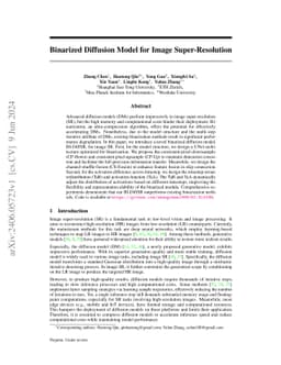 Binarized Diffusion Model for Image Super-Resolution