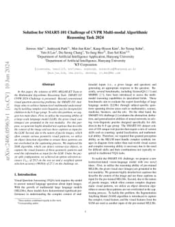 Solution for SMART-101 Challenge of CVPR Multi-modal Algorithmic
  Reasoning Task 2024