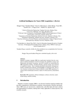 Artificial Intelligence for Neuro MRI Acquisition: A Review