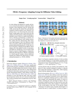 FRAG: Frequency Adapting Group for Diffusion Video Editing