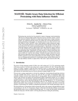 MATES: Model-Aware Data Selection for Efficient Pretraining with Data
  Influence Models