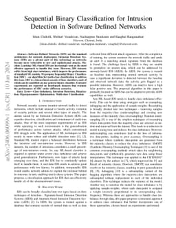 Sequential Binary Classification for Intrusion Detection