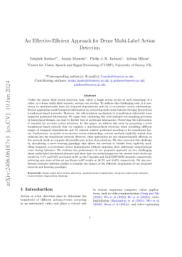 An Effective-Efficient Approach for Dense Multi-Label Action Detection