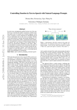 Controlling Emotion in Text-to-Speech with Natural Language Prompts
