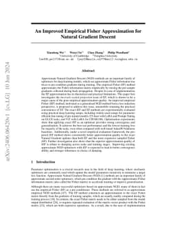 An Improved Empirical Fisher Approximation for Natural Gradient Descent