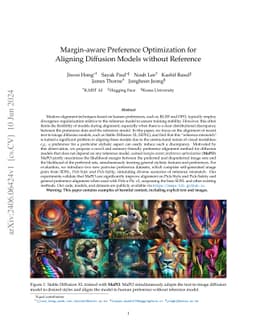 Margin-aware Preference Optimization for Aligning Diffusion Models
  without Reference