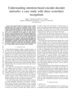 Understanding attention-based encoder-decoder networks: a case study
  with chess scoresheet recognition