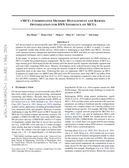 vMCU: Coordinated Memory Management and Kernel Optimization for DNN
  Inference on MCUs