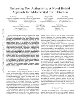 Enhancing Text Authenticity: A Novel Hybrid Approach for AI-Generated
  Text Detection
