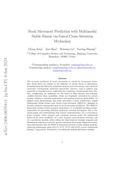 Stock Movement Prediction with Multimodal Stable Fusion via Gated
  Cross-Attention Mechanism