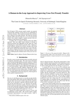 A Human-in-the-Loop Approach to Improving Cross-Text Prosody Transfer