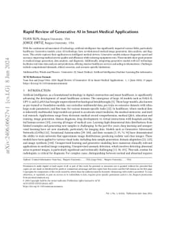 Rapid Review of Generative AI in Smart Medical Applications