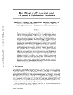 How Efficient is LLM-Generated Code? A Rigorous & High-Standard Benchmark