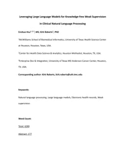 Leveraging Large Language Models for Knowledge-free Weak Supervision in
  Clinical Natural Language Processing