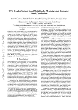 BTS: Bridging Text and Sound Modalities for Metadata-Aided Respiratory
  Sound Classification