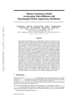 Motion Consistency Model: Accelerating Video Diffusion with Disentangled
  Motion-Appearance Distillation