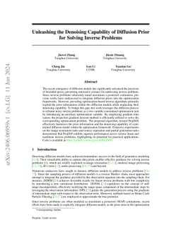 Unleashing the Denoising Capability of Diffusion Prior for Solving Inverse Problems