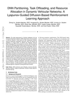 DNN Partitioning, Task Offloading, and Resource Allocation in Dynamic
  Vehicular Networks: A Lyapunov-Guided Diffusion-Based Reinforcement Learning
  Approach
