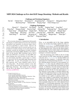 MIPI 2024 Challenge on Few-shot RAW Image Denoising: Methods and Results