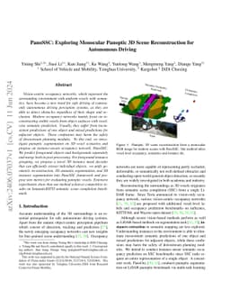 PanoSSC: Exploring Monocular Panoptic 3D Scene Reconstruction for
  Autonomous Driving