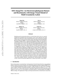 EEG-ImageNet: An Electroencephalogram Dataset and Benchmarks with Image
  Visual Stimuli of Multi-Granularity Labels