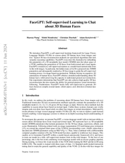FaceGPT: Self-supervised Learning to Chat about 3D Human Faces