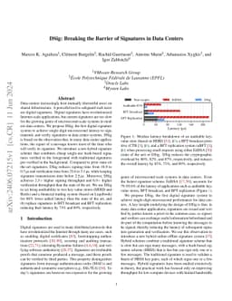 DSig: Breaking the Barrier of Signatures in Data Centers