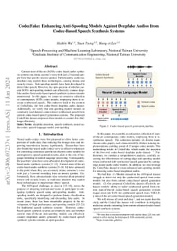 CodecFake: Enhancing Anti-Spoofing Models Against Deepfake Audios from
  Codec-Based Speech Synthesis Systems