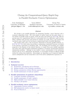 Closing the Computational-Query Depth Gap in Parallel Stochastic Convex
  Optimization