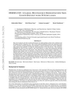 DERM12345: A Large, Multisource Dermatoscopic Skin Lesion Dataset with
  38 Subclasses
