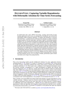 DeformTime: Capturing Variable Dependencies with Deformable Attention for Time Series Forecasting