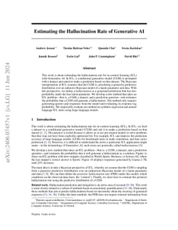 Estimating the Hallucination Rate of Generative AI
