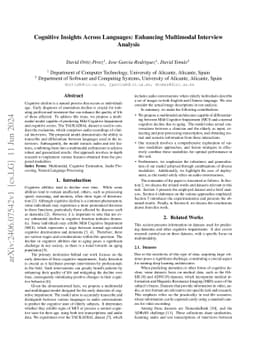 Cognitive Insights Across Languages: Enhancing Multimodal Interview
  Analysis