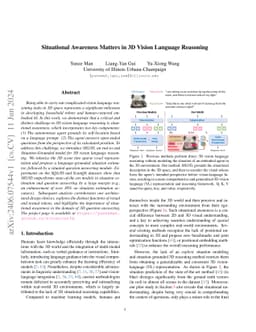 Situational Awareness Matters in 3D Vision Language Reasoning
